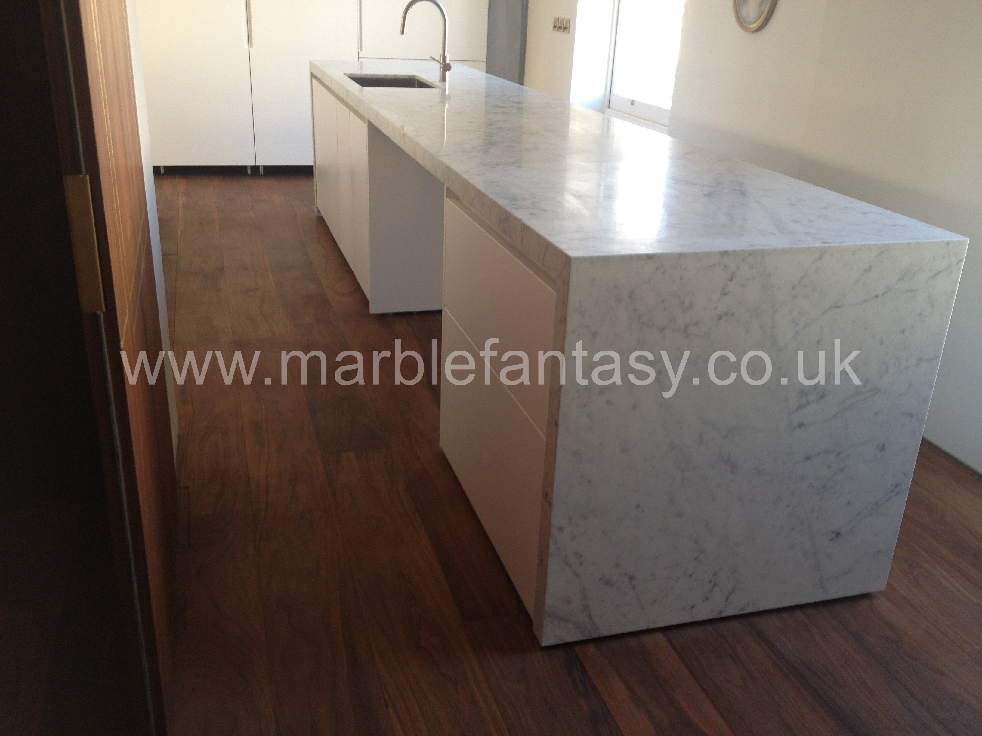 Carrara Marble Kitchen 1
