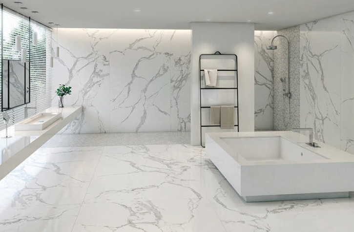 Marble Fantasy White Bathroom Design